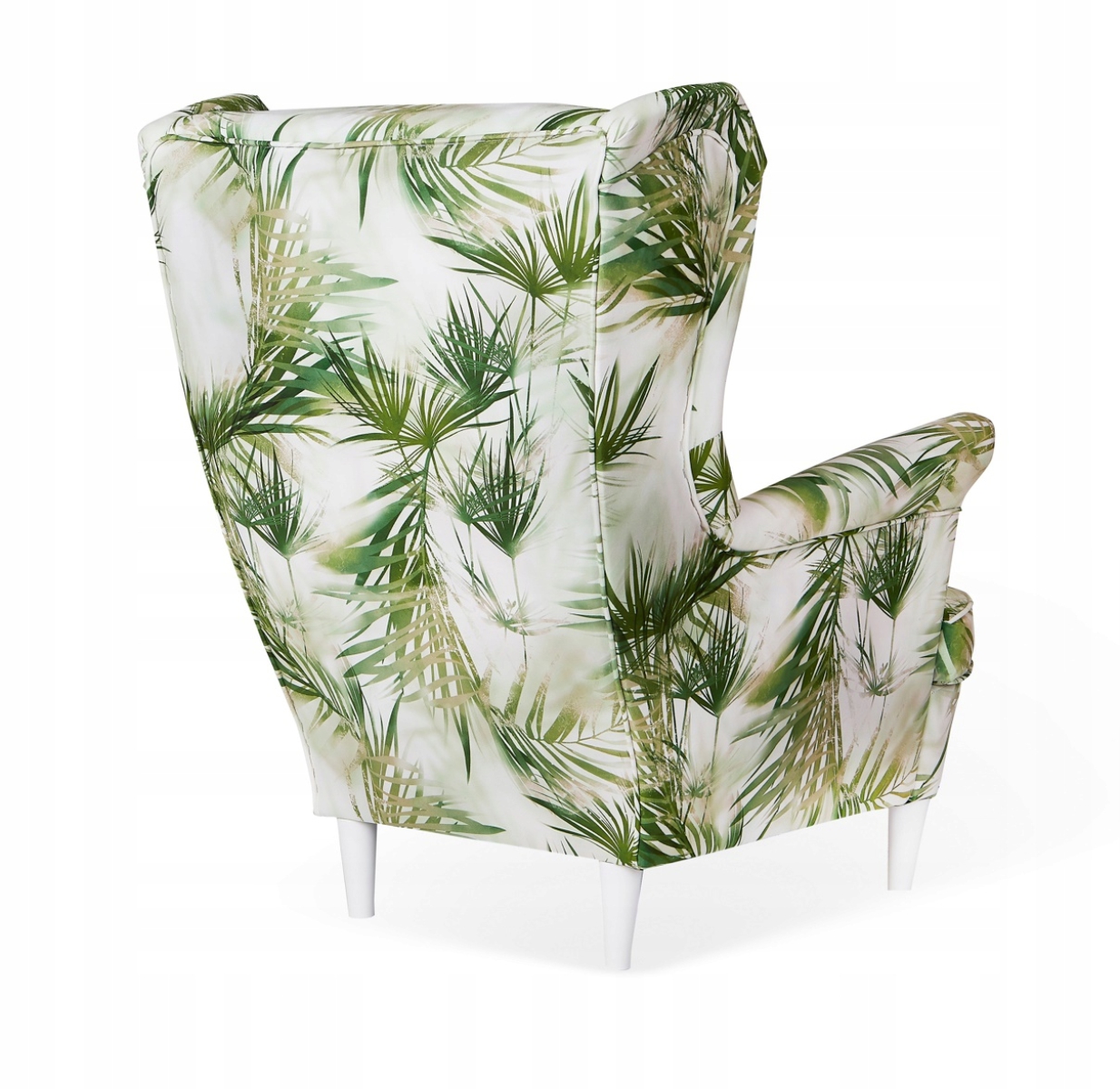 Ohrensessel M 117 mit Hocker Wohnzimmersessel  Blumenmuster