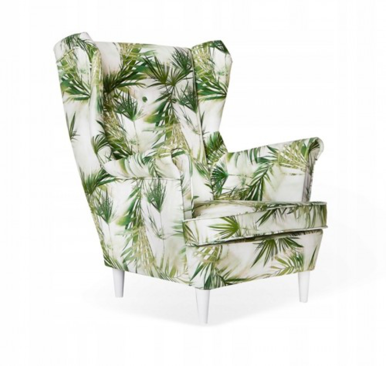 Ohrensessel M 117  Wohnzimmersessel  Blumenmuster