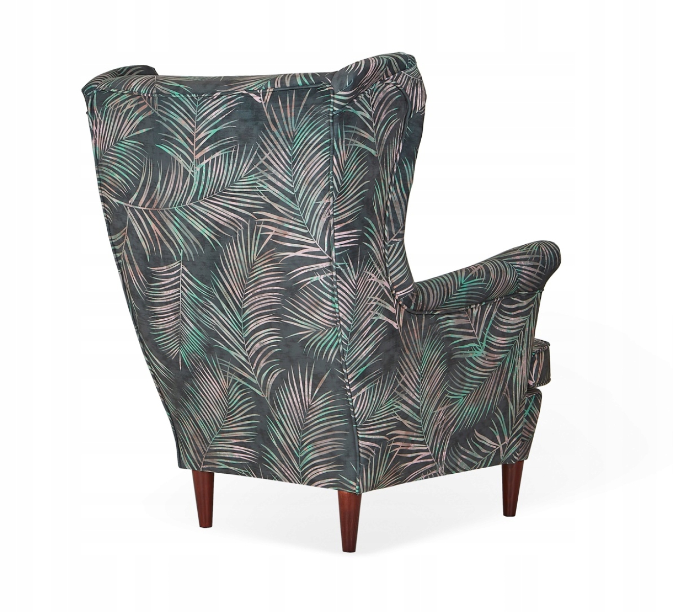 Ohrensessel M 121 mit Hocker Wohnzimmersessel  Blumenmuster