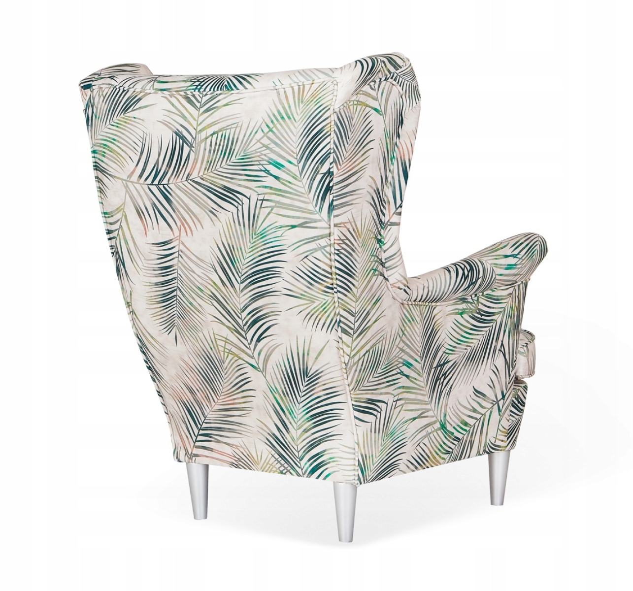 Ohrensessel M 122 mit Hocker Wohnzimmersessel  Blumenmuster