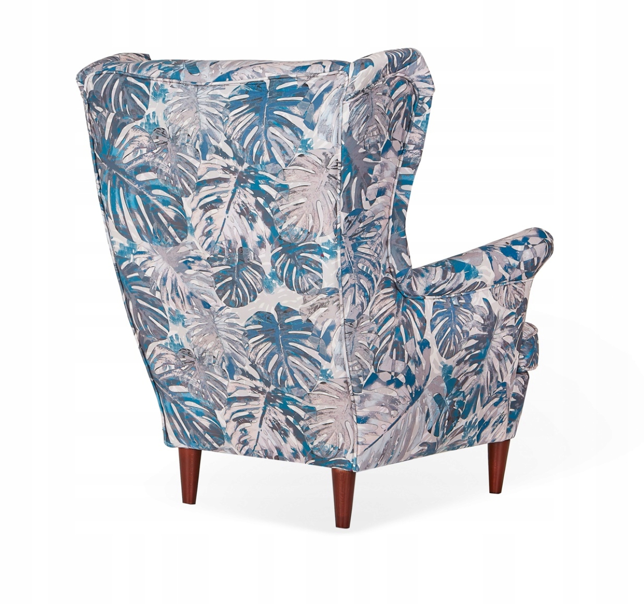 Ohrensessel M 123 mit Hocker Wohnzimmersessel Blumenmuster