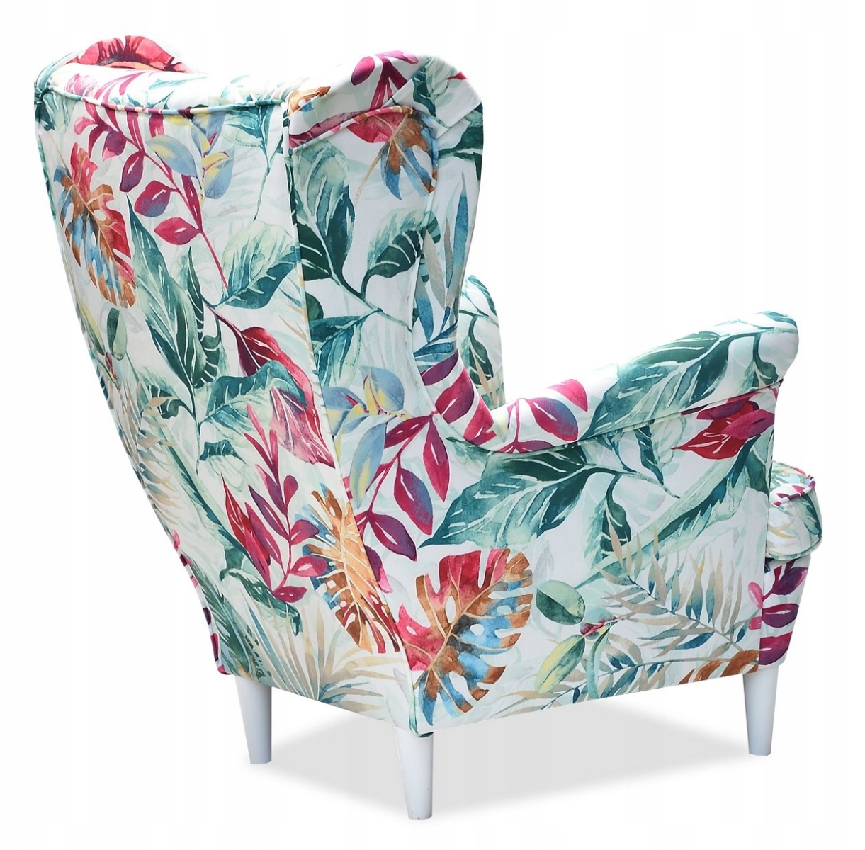 SOFORT Ohrensessel M 131 mit Hocker Wohnzimmersessel Blumenmuster