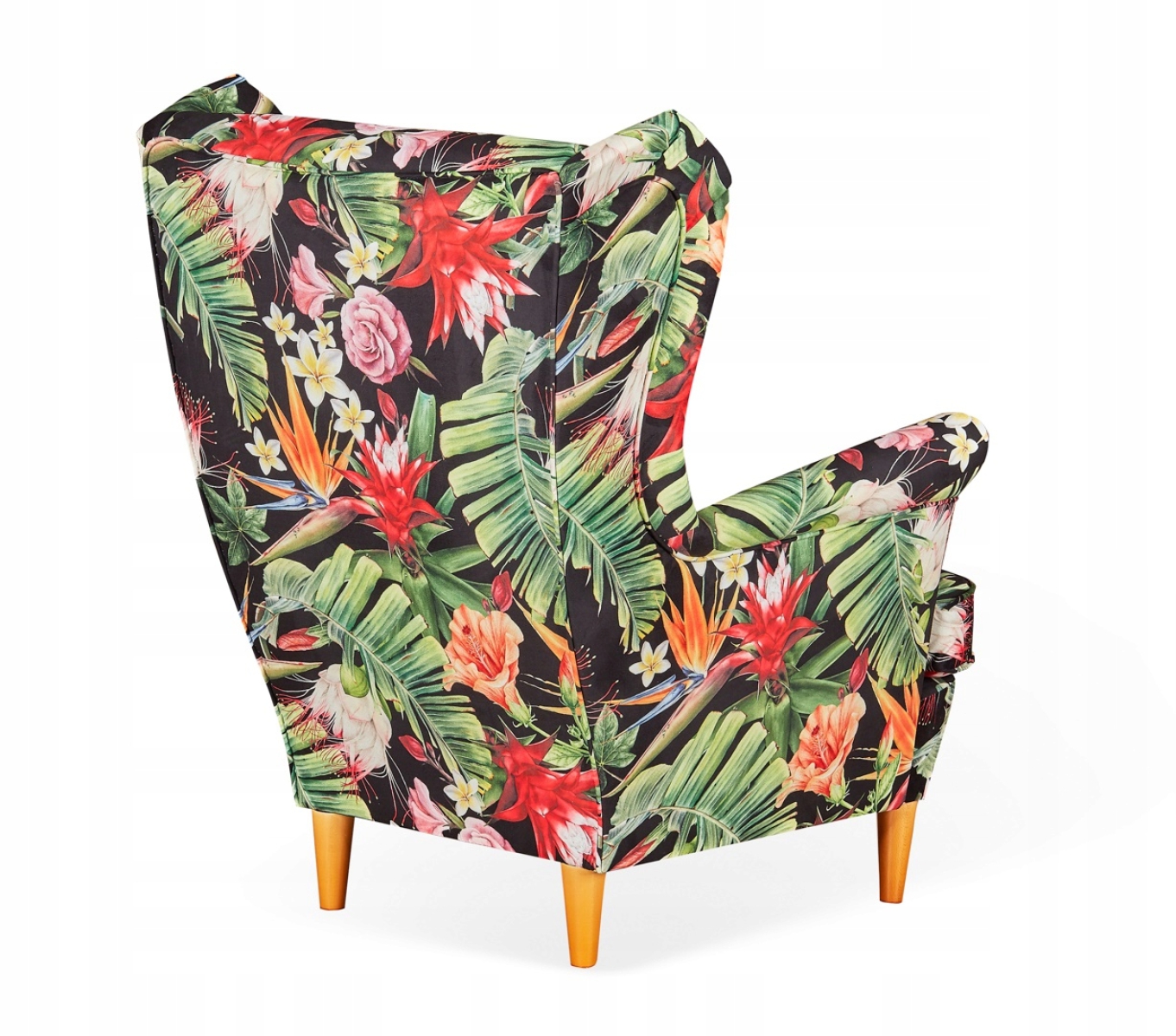 Ohrensessel M 133 Wohnzimmersessel Sessel  Blumenmuster Tropenblumen