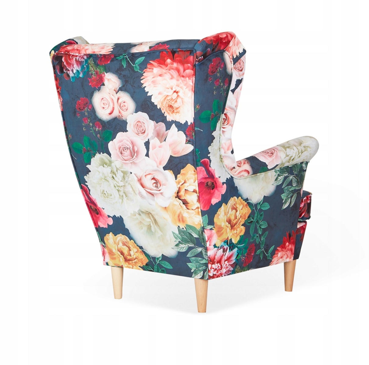 Ohrensessel M 135  Wohnzimmersessel  Blumenmuster