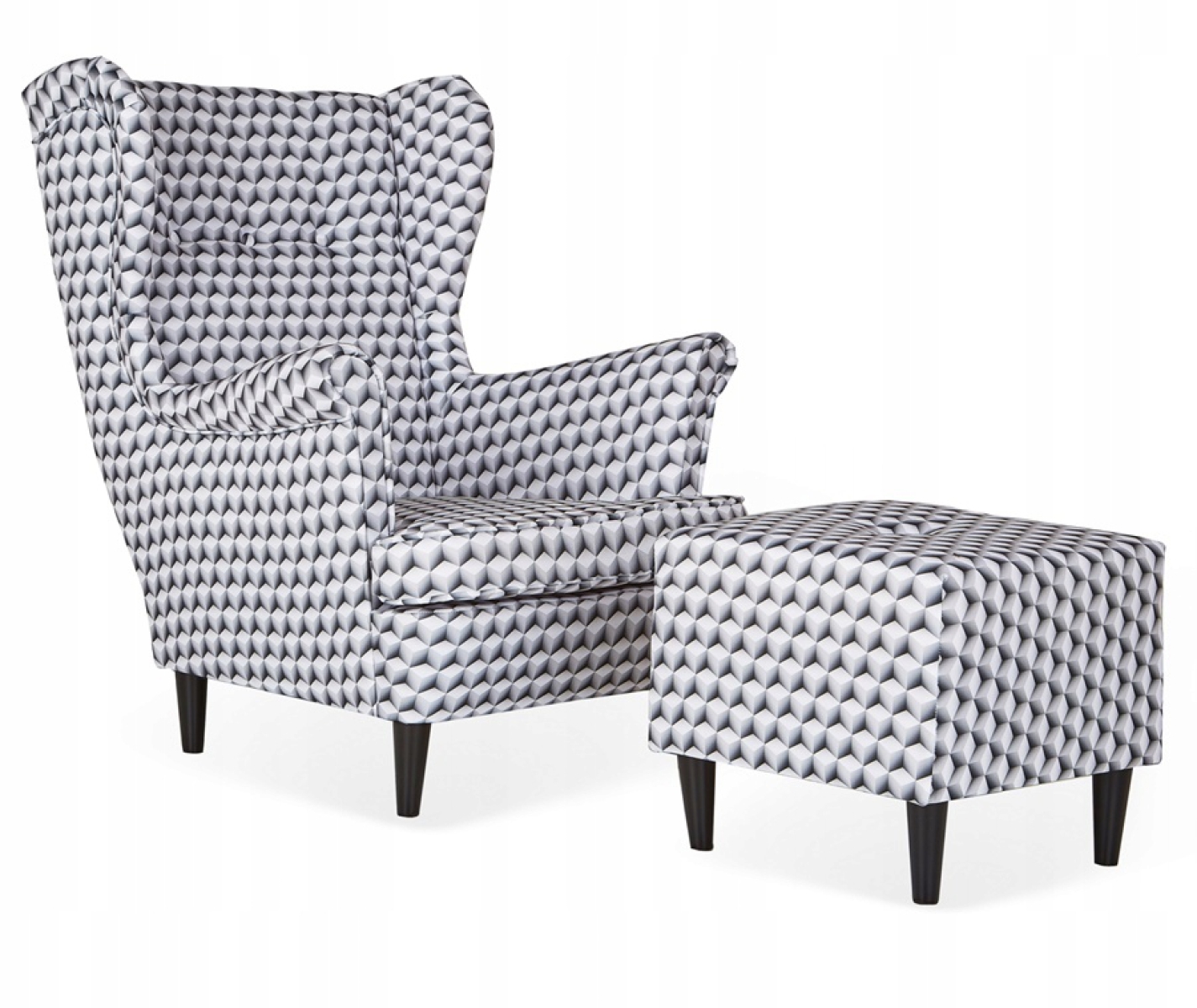 Ohrensessel M 54 mit Hocker Wohnzimmersessel