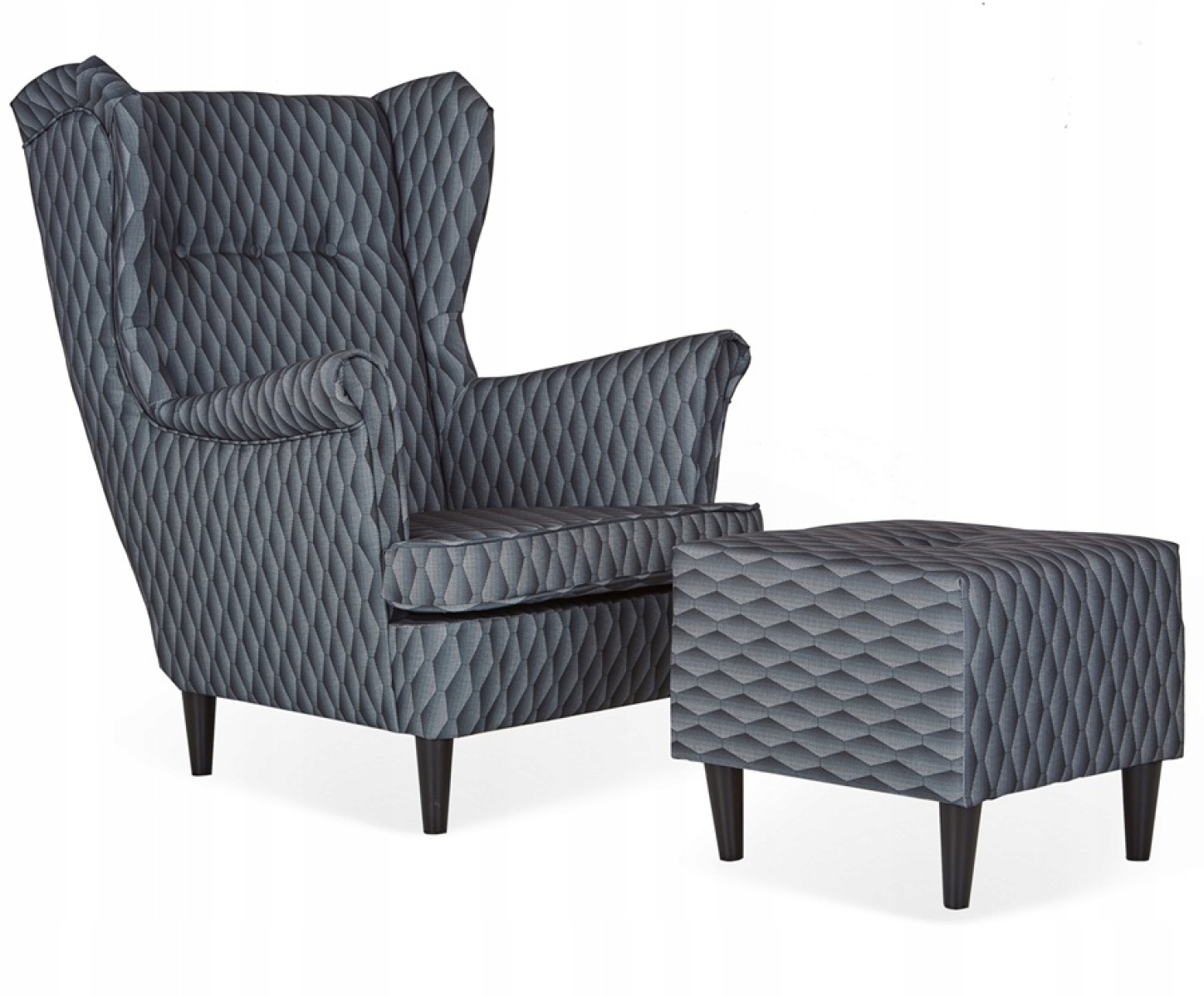 Ohrensessel M 55 mit Hocker Wohnzimmersessel