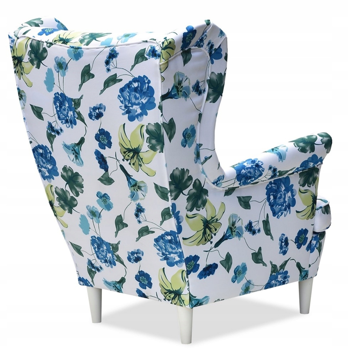 Ohrensessel M 67 mit Hocker Wohnzimmersessel  Blumenmuster
