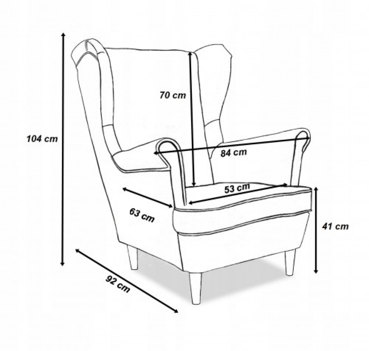 Ohrensessel Gabo 10 mit Hocker Wohnzimmersessel Marmor