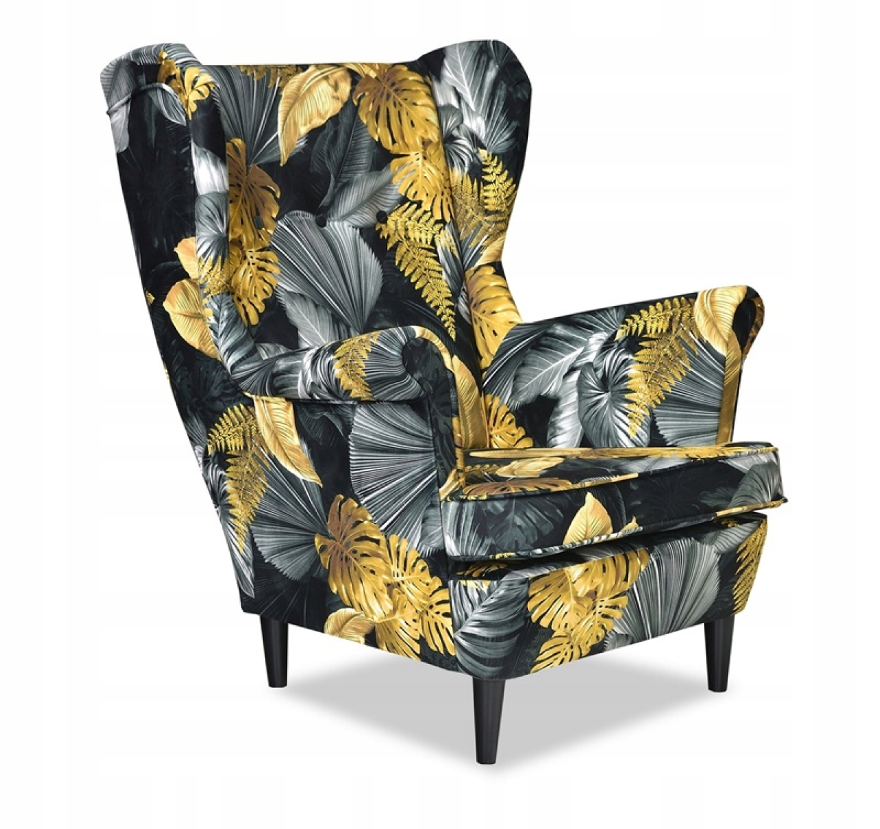 Ohrensessel Poly 3 Wohnzimmersessel  Blumenmuster