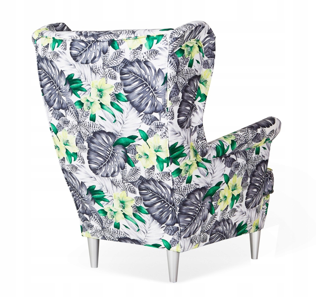Ohrensessel POLY 6 Wohnzimmersessel  Blumenmuster