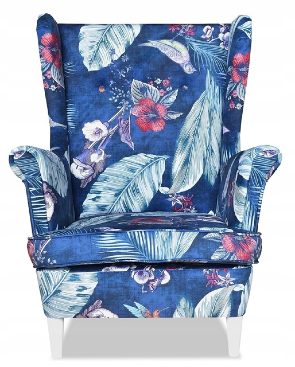 Ohrensessel SPRING 2  Wohnzimmersessel  Blumenmuster