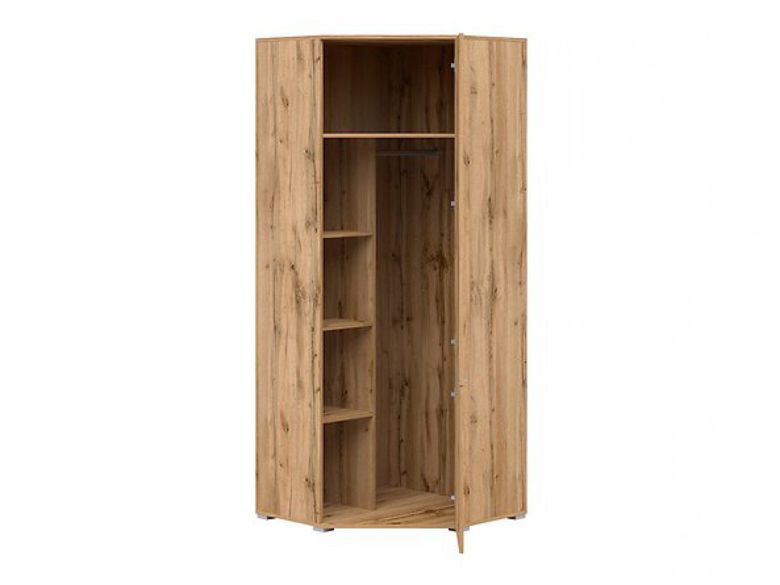 Eckschrank Zele 78cm Wotan Eiche Kleiderschrank Modern