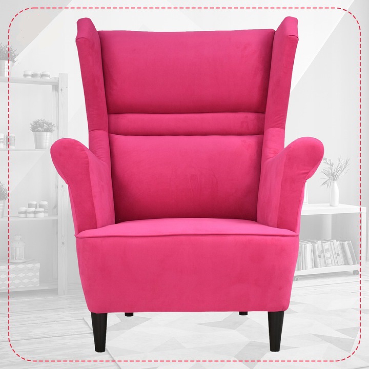 Ohrensessel Zoja Trinity 10 Sessel Wohnzimmersessel Rosa Pink Fuchsia