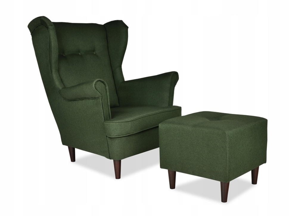 Ohrensessel TW1078 mit Hocker Wohnzimmersessel