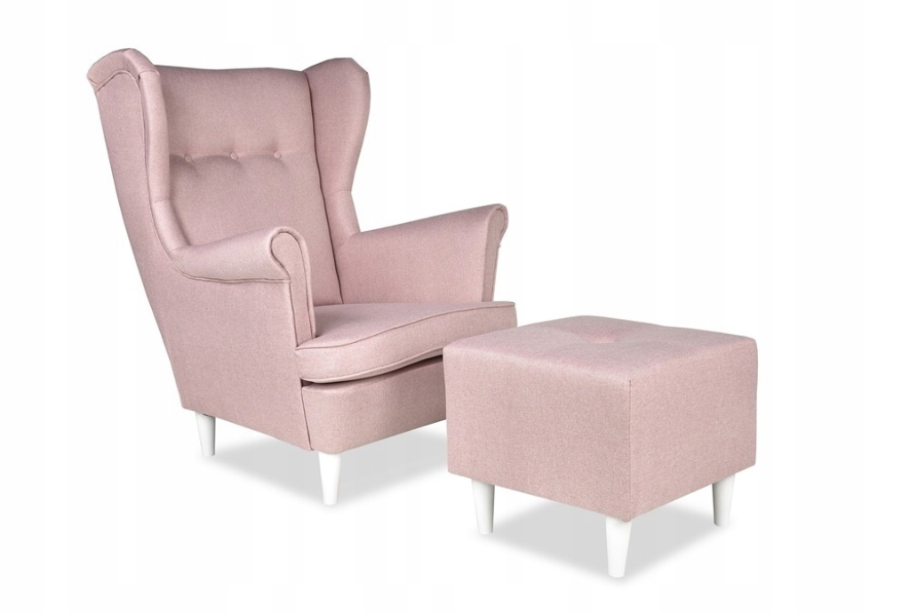 Ohrensessel TW1079 mit Hocker Wohnzimmersessel