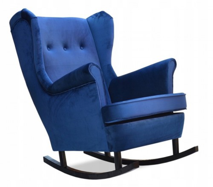 Schaukelsessel ARI Royal 22 Ohrensessel Wohnzimmersessel  Indigo Indigoblau