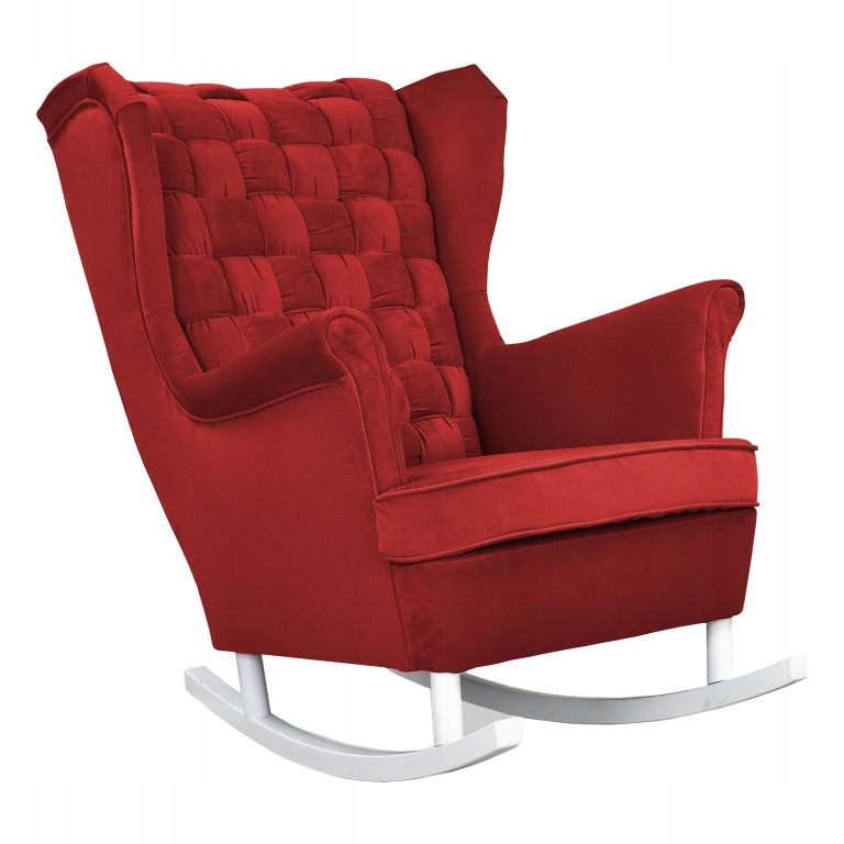 Schaukelsessel CAROL Amore 12 Ohrensessel Wohnzimmersessel Rot