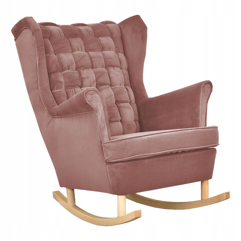 Schaukelsessel CAROL Trinity 23 Ohrensessel Wohnzimmersessel Rosa