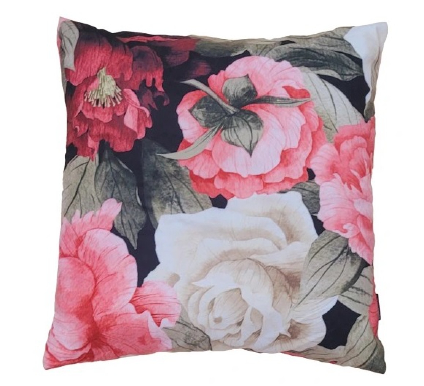 Zierkissen FLOWER 1 Dekorkissen 45 x 45 Kissen Blumenmuster Romantisch