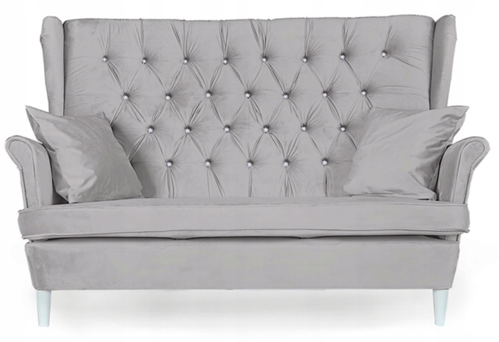 2-Sitzer-Sofa Gaja Royal 26 Velours Grau